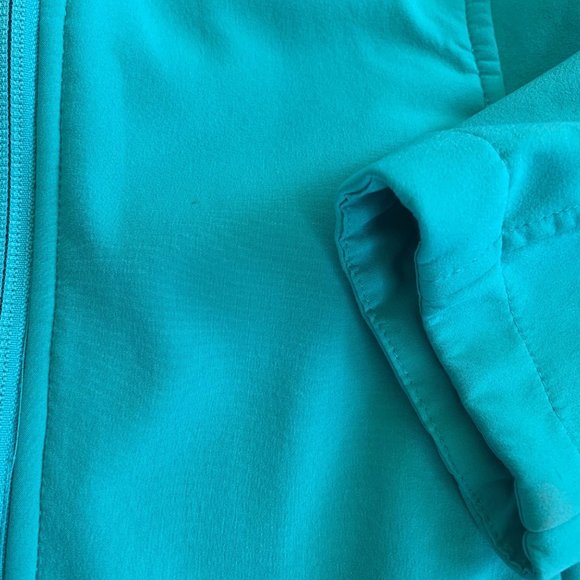 Spyder Mock Neck Teal Zip-Up Jacket - Picture 7 of 7